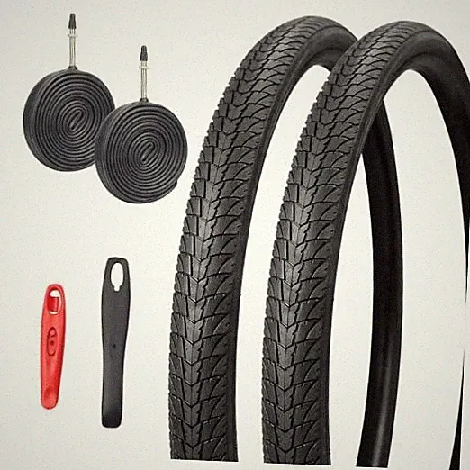 2 Pack 700x38c(40-622) Gravel Bike Tire Road 700x38c (40-622) 2 Tires & 2 Tubes