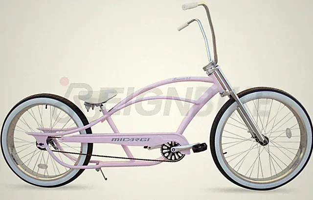 29" Pink Lowrider Beach Cruiser Bicycle High bar Limited Chopper Stretch Bike