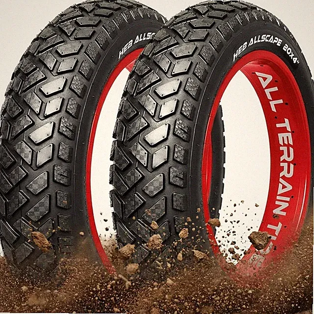 Allscape 20" Fat Tire E-Bike Tires - Heavy Duty, All-Terrain, Puncture Resistant