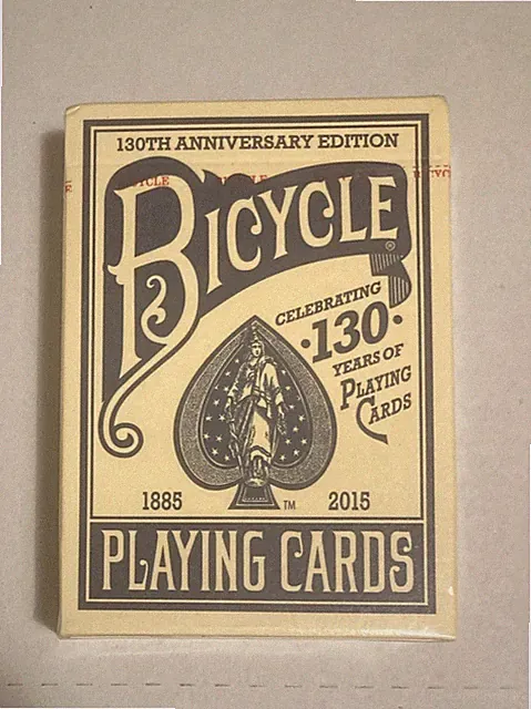 Bicycle Playing Card 130th Anniversary Deck Sealed Limited Ed. Cards Poker / New