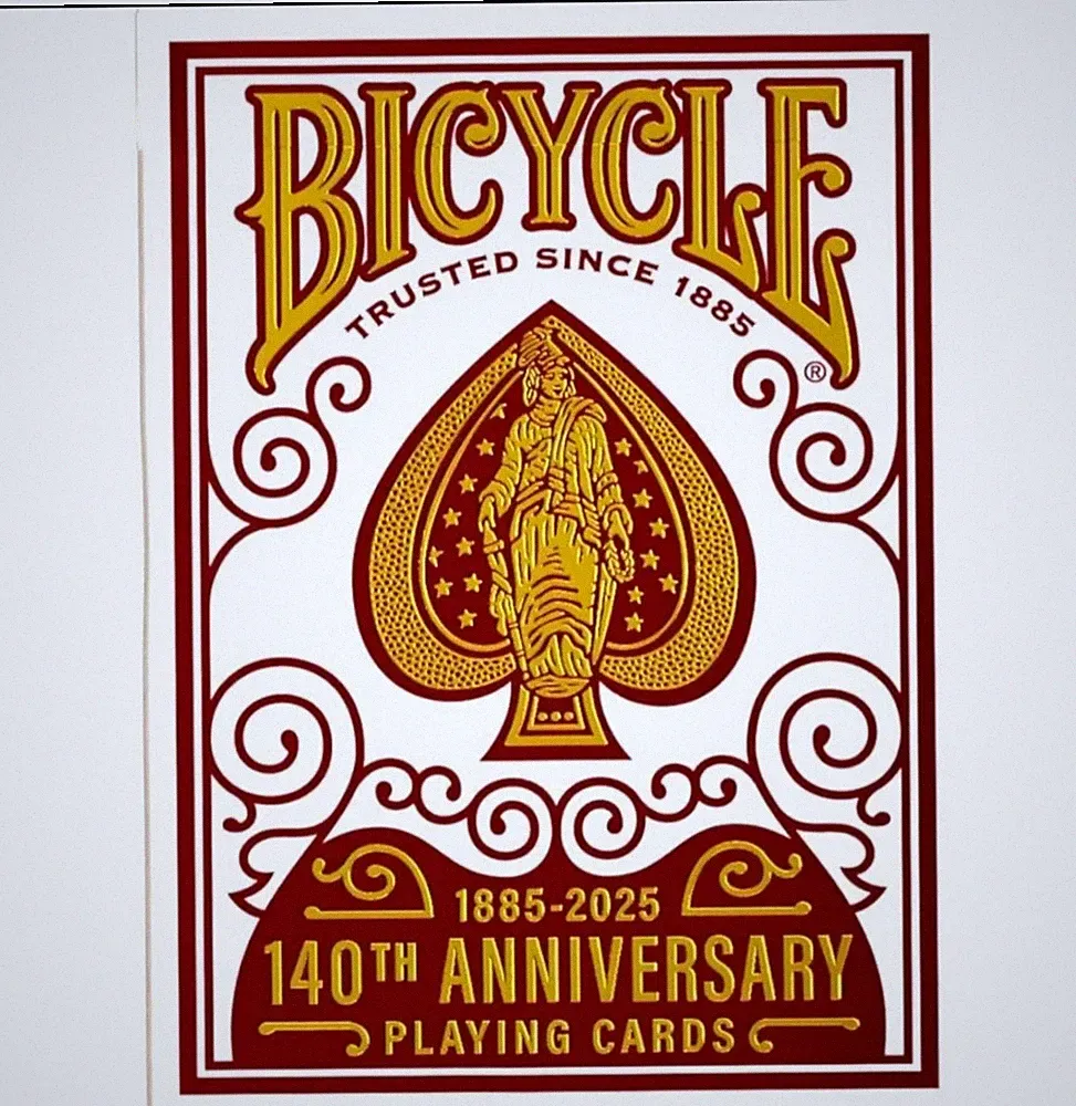 BICYCLE PLAYING CARDS 140TH ANNIVERSARY EDITION BOX FACTORY SEALED SHIP NOW