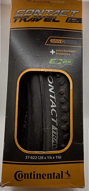 Continental Contact Travel Folding Tire 700x 35 -Touring/Gravel/Commuting/E-Bike