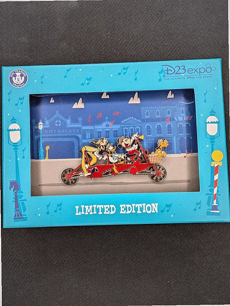 D23 Expo 2019 Dapper Jumbo Tandem Bicycle Pin Limited Edition 500 Disney