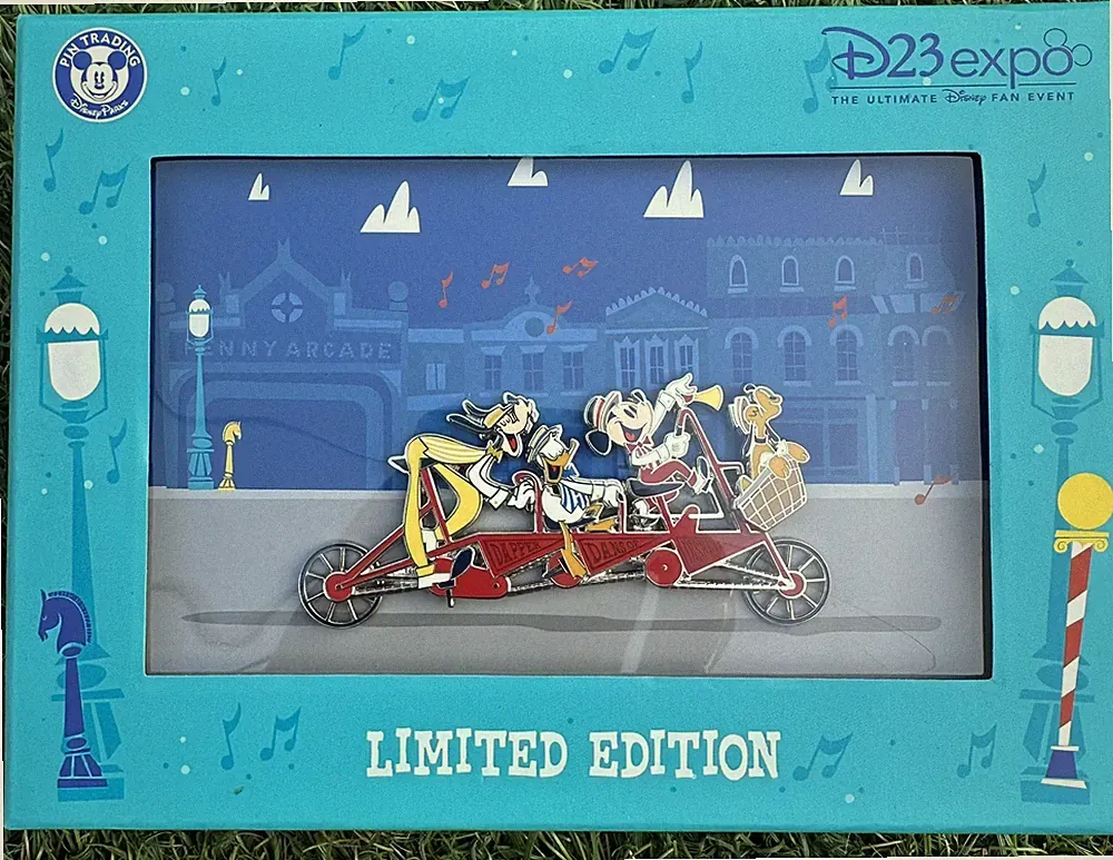 Disney D23 Expo 2019 Dapper Limited Edition Jumbo Tandem Bicycle Jumbo Pin
