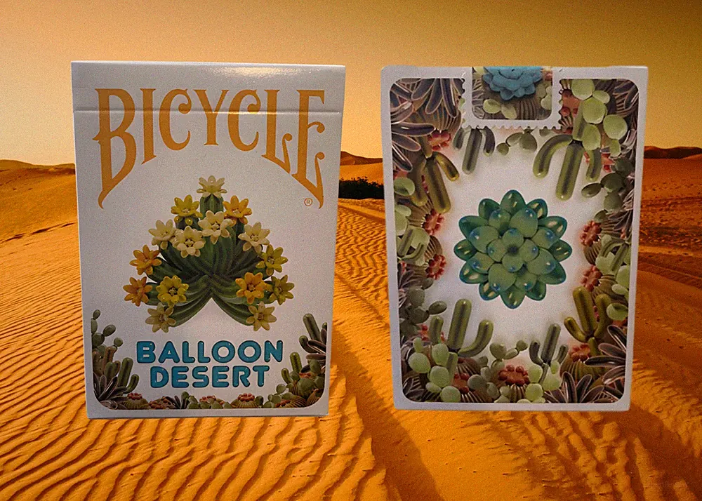 Limited Edition Bicycle Balloon Desert Animals Playing Cards
