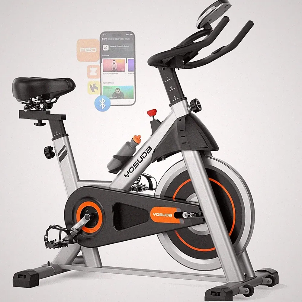 Magnetic Indoor Cycling Bike, 300lb Weight Limit, Low Noise
