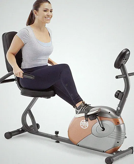 Marcy Home Fitness Personal Exercise Bike with Adjustable Magnetic Resistance fo