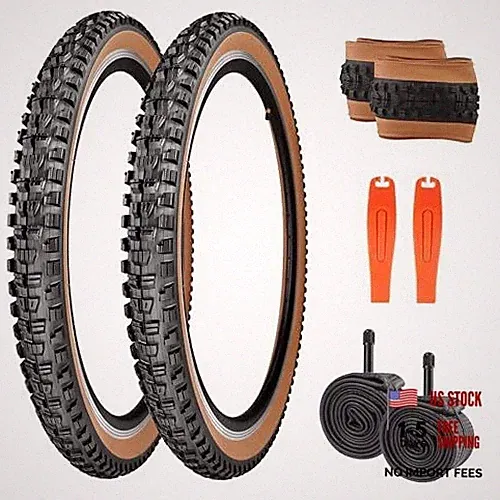 Mountain City Bicycle Tires with Aggressive Tread, Anti-Slip, Excellent Grip