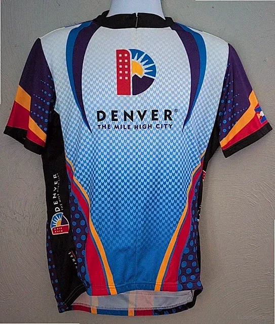 NWT Primal Denver Mile High City 3/4 Zip Short Sleeve Cycling Jersey Men's L