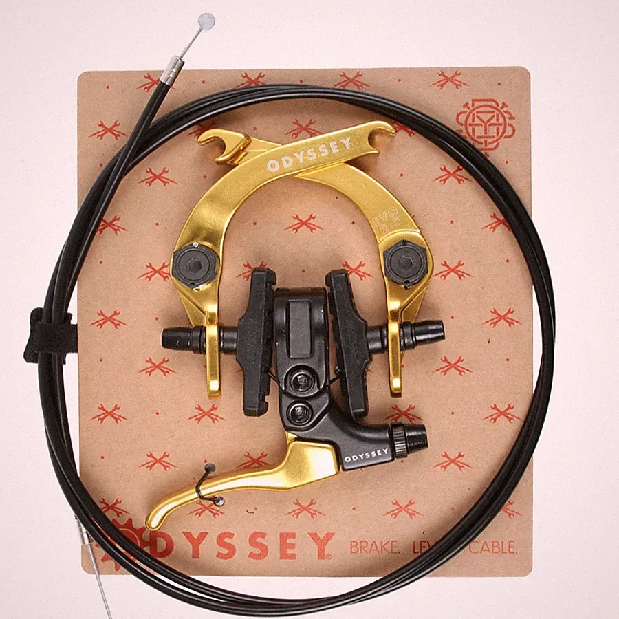 ODYSSEY BMX EVO 2.5 BICYCLE U-BRAKE KIT GOLD/BLACK LIMITED EDITION