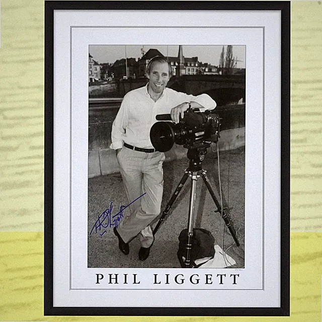 Phil Liggett Signed Print, Tour de France Legend, 16.5 x 22.5 Inch Cycling Photo