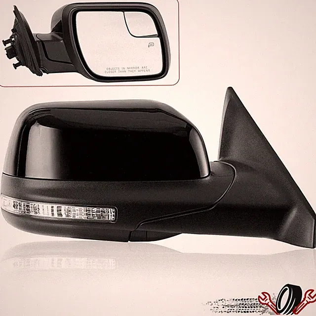 Side Mirror For FORD Explorer 16-19 w/ Power Heated Puddle Light Passenger Side