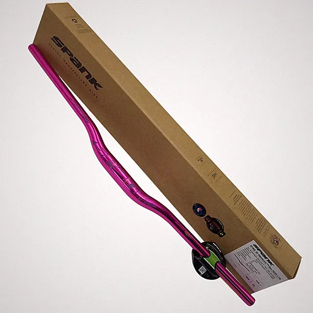 SPANK Spike 35 Vibrocore Handlebar 25mm Rise 820mm DH Enduro Pink Silver Limited