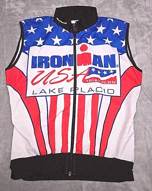 Sugoi Sleeveless LAKE PLACID Ironman Cycling Jersey Race Triathlon Size Small