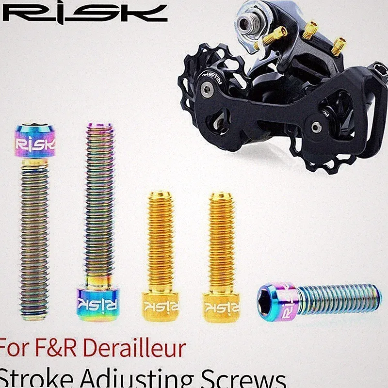 Titanium Alloy Mountain Bike Bicycle Rear Derailleur Adjusting Bolt Limit Screws