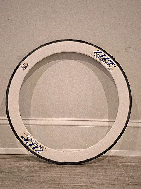 Zipp Limited Edition 650c Tubular Rim White 16H Made in USA NOS Storage Marks